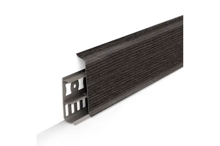 Плинтус напольный с кабель-каналами 85мм 2,2м "Деконика", 352 Каштан серый Плинтус напольный с кабель-каналами 85мм 2,2м "Деконика", 352 Каштан серый