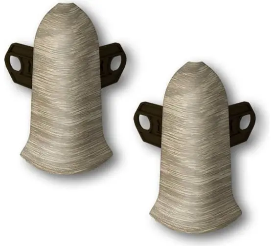 Наружный угол (2 шт/уп), Дуб мокко "Классик 70 мм" 208