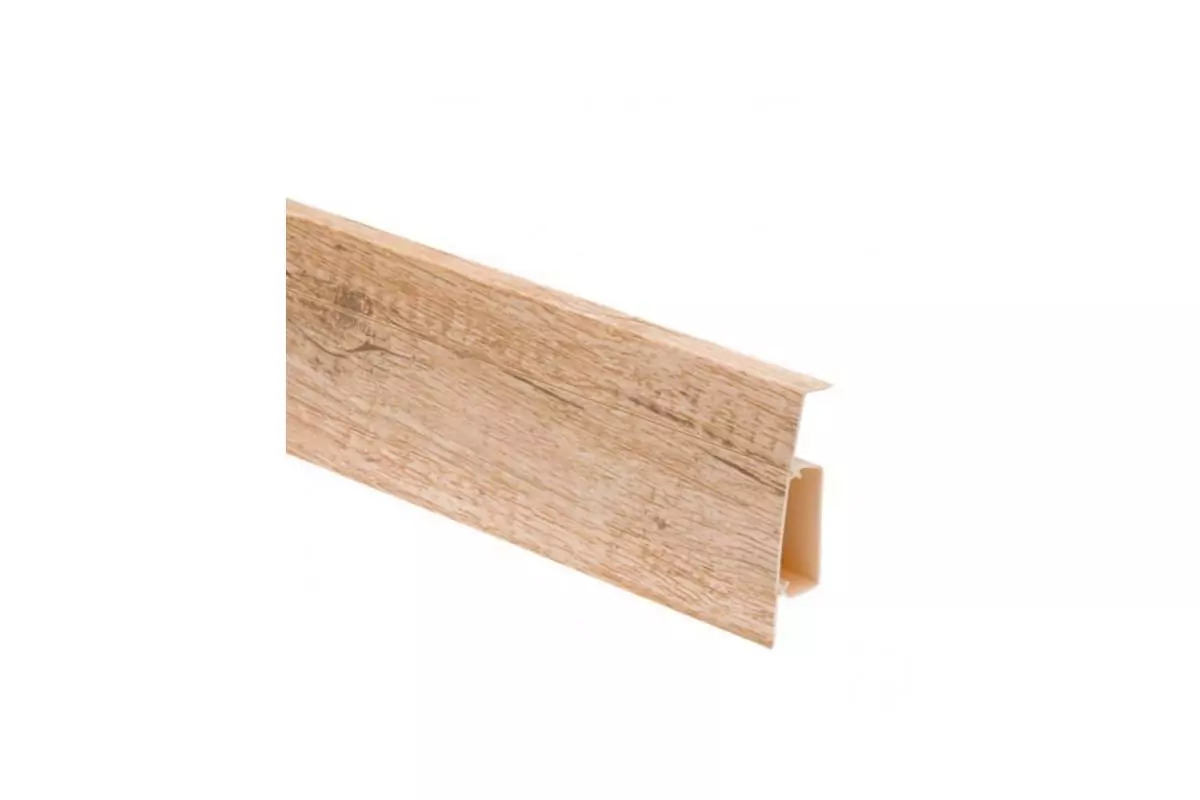 Плинтус пластиковый (ПВХ) CEZAR (Цезарь) Hi-Line №234 с кабель-каналом 75мм Польша