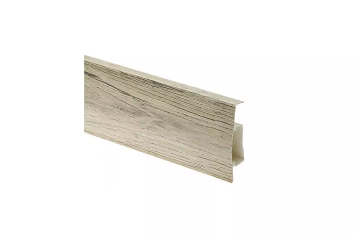 Плинтус пластиковый (ПВХ) CEZAR (Цезарь) Hi-Line №267 с кабель-каналом 75мм Польша