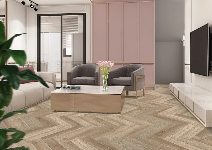 SPC ламинат Cronafloor Herringbone Дуб Лилль H007 SPC ламинат Cronafloor Herringbone Дуб Лилль H007