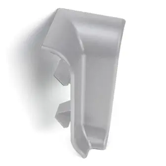 Угол внутренний из ПВХ, 60мм Серебро