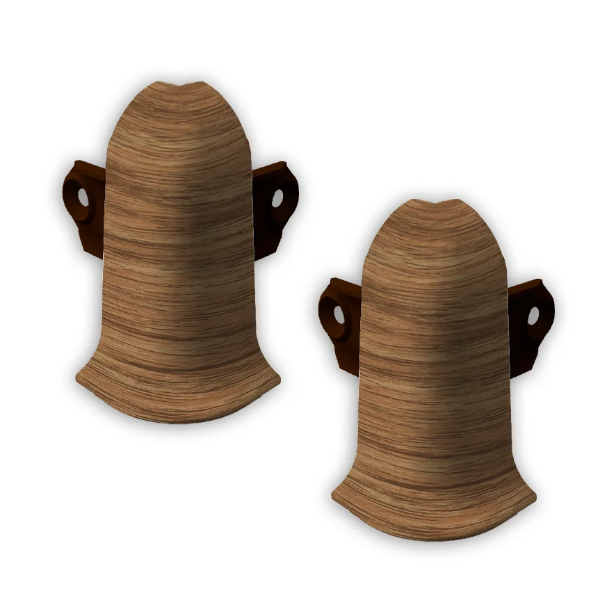 524 Угол наружный Лексида с крепежом 55мм Осина темная (шт)