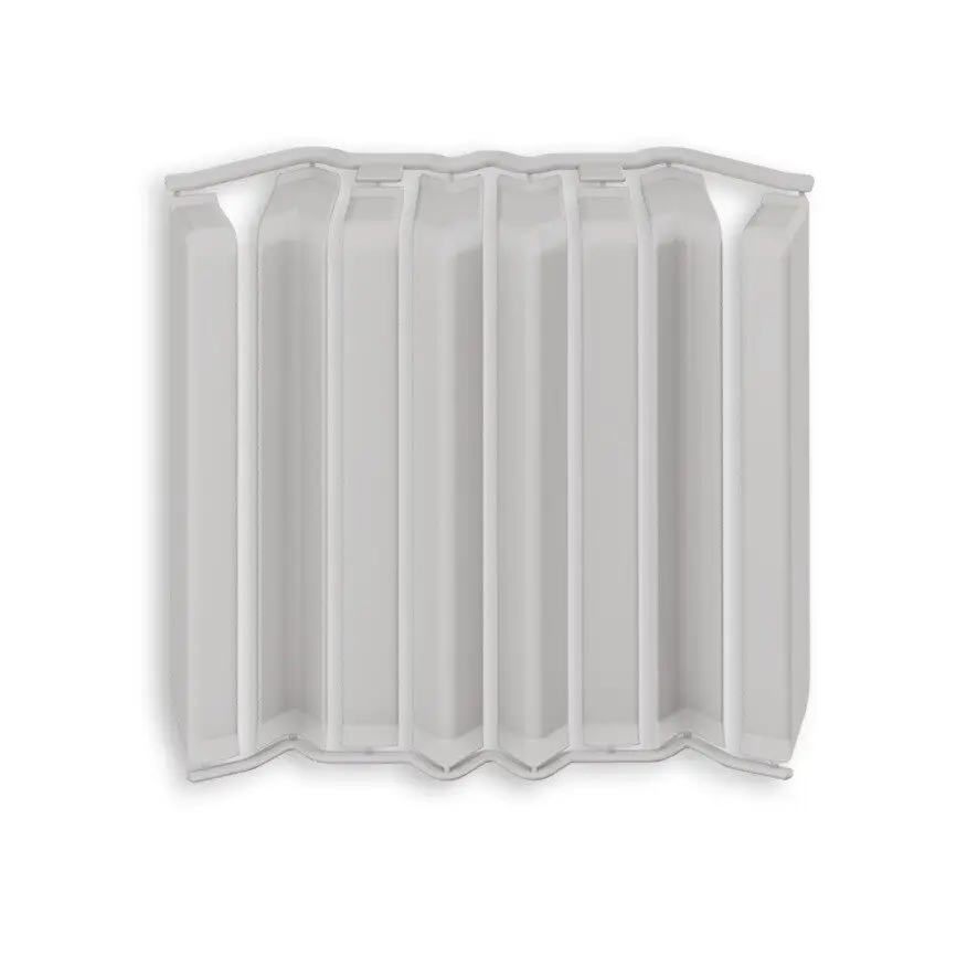 Накладки для плинтуса Идеал Дюра напольный прямоугольный 80мм 002 Светло-серый (набор из 8 элементов) во флоупаке