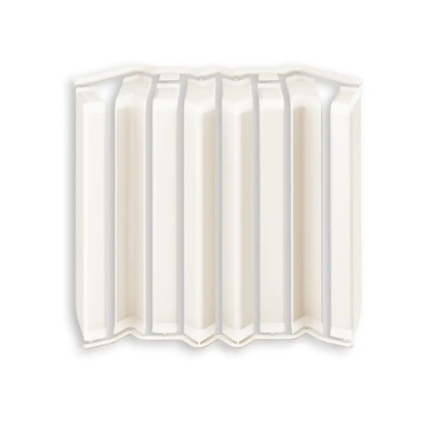 Накладки для плинтуса Идеал Дюра напольный прямоугольный 80мм 033 Кремово-белый (набор из 8 элементов) во флоупаке