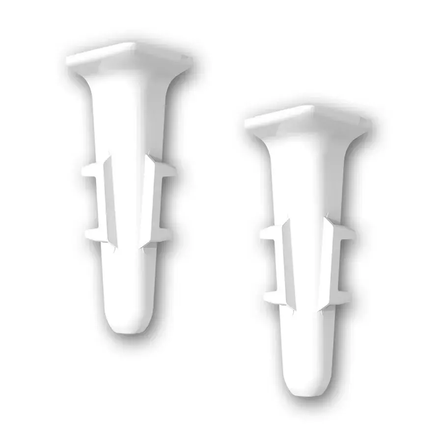 Угол внутренний для плинтуса 70мм "Деконика" (2шт. во флоупак), 001-G Белый глянцевый