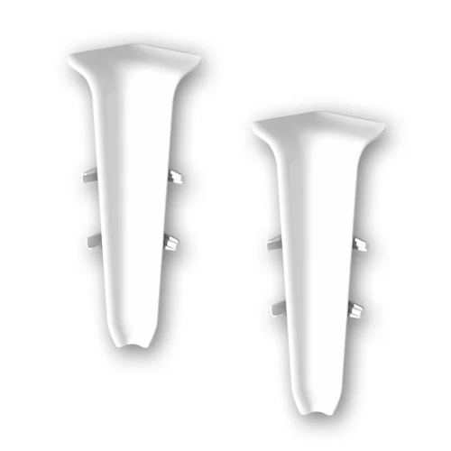 Угол внутренний для плинтуса 85мм "Деконика" (2шт. во флоупак), 001 Белый Угол внутренний для плинтуса 85мм "Деконика" (2шт. во флоупак), 001 Белый