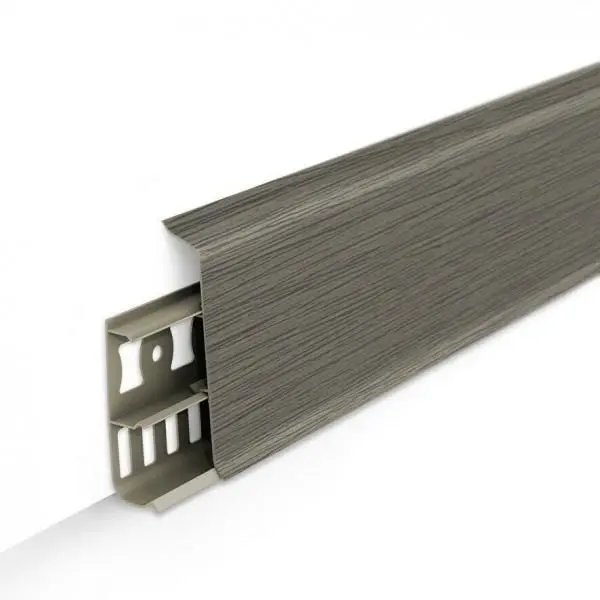 Плинтус напольный с кабель-каналами 85мм 2,2м "Деконика", 275 Сосна оливье Плинтус напольный с кабель-каналами 85мм 2,2м "Деконика", 275 Сосна оливье