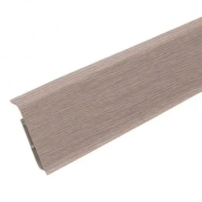 Плинтус напольный с кабель-каналами 70мм 2,2м "Деконика", 215 Дуб снежный Плинтус напольный с кабель-каналами 70мм 2,2м "Деконика", 215 Дуб снежный