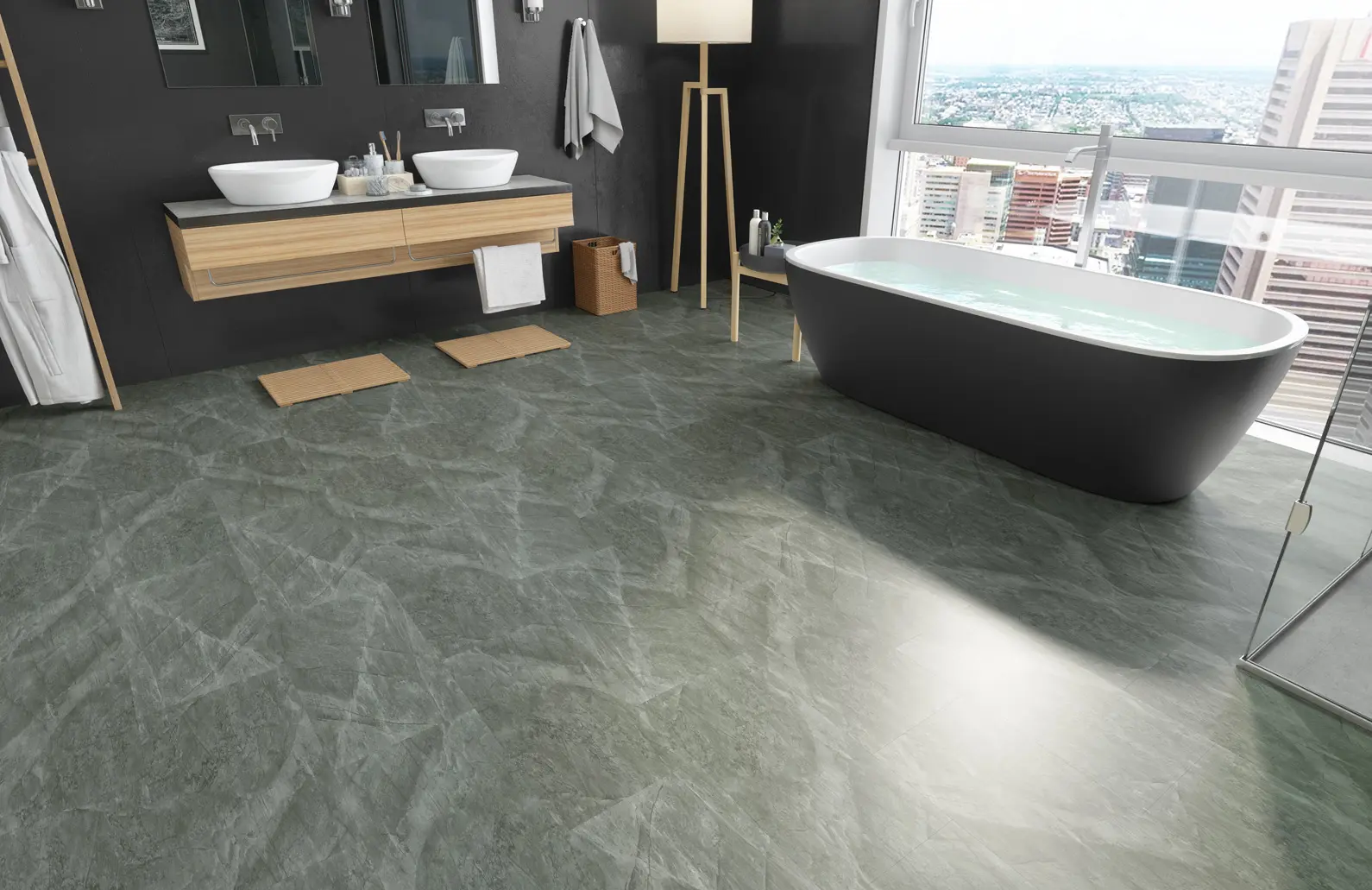 Кварцевый ламинат Refloor Fargo Агат Маренго 68S455