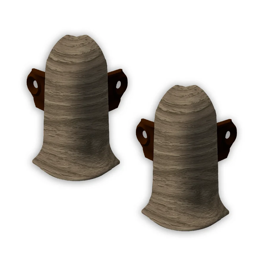 211 Угол наружный Лексида с крепежом 55мм Дуб рустик (шт)