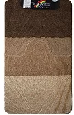 Коврик  в ванную  SILVER 202020 двойной КОРИЧНЕВЫЙ  60х100 + 50х60 см   100%   полиэстер, ворс 11 мм  (00231)