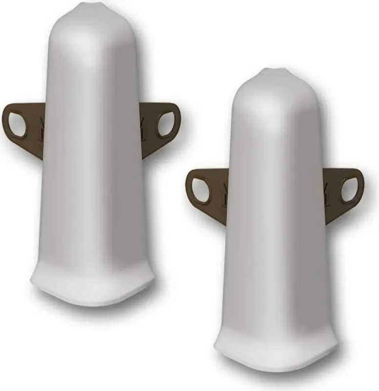 Угол наружный (внешний) с крепежом 85мм "Деконика" (2шт. во флоупак), 036 Платиново-серый Угол наружный (внешний) с крепежом 85мм "Деконика" (2шт. во флоупак), 036 Платиново-серый