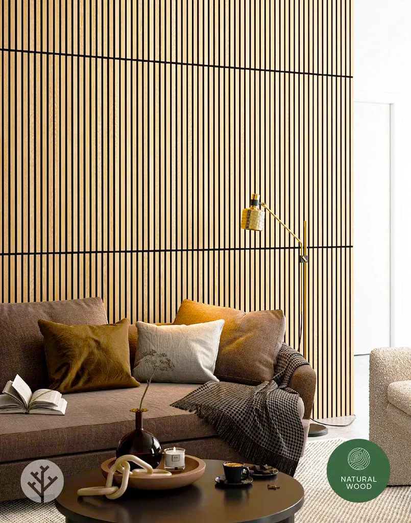 Акустическая панель Белый дуб 2780х600х21 Акустическая панель Белый дуб 2780х600х21