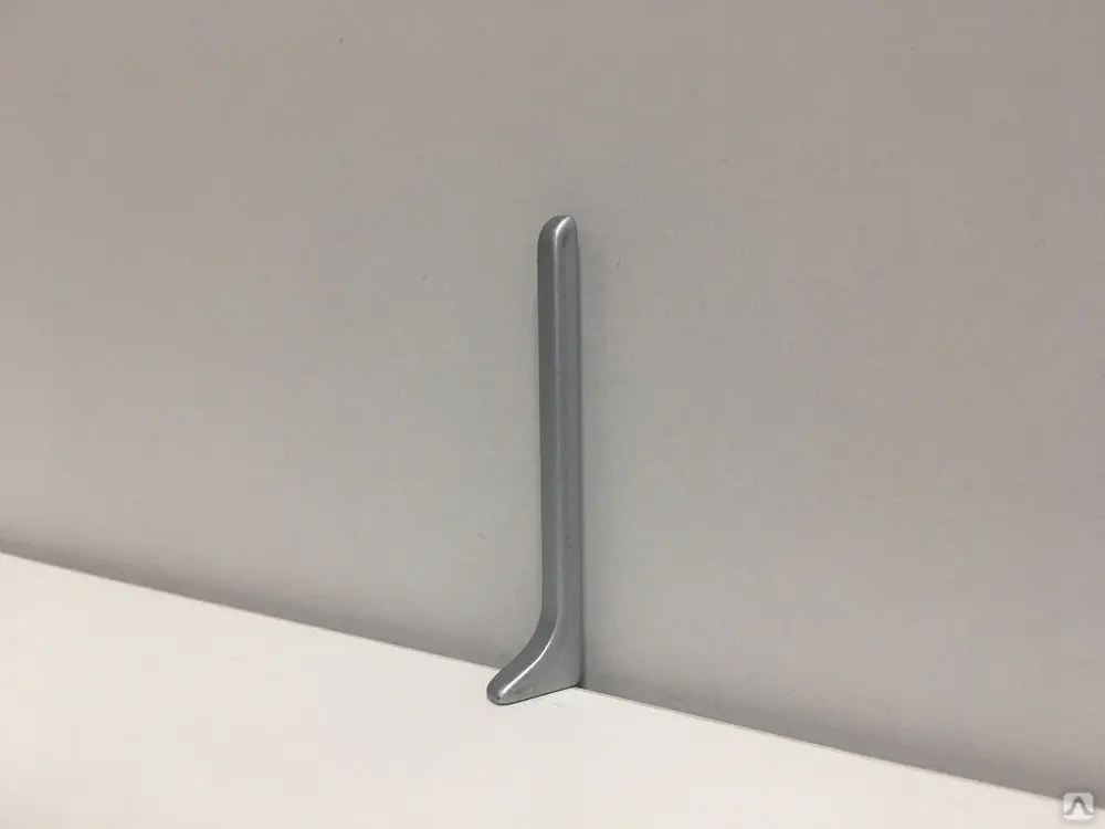 Окончание левoe алюминий 80мм Серебро, шт Окончание левoe алюминий 80мм Серебро, шт