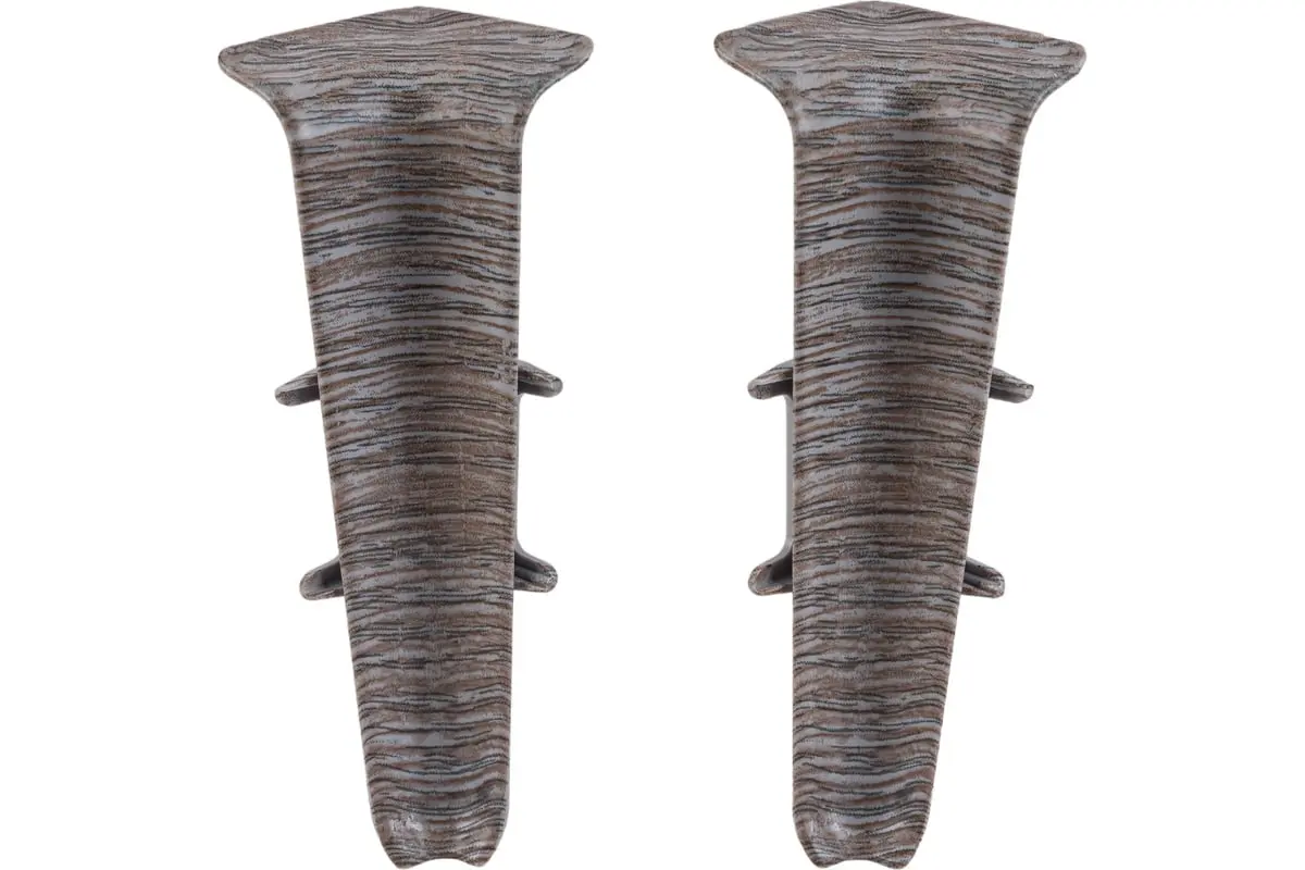 Угол внутренний для плинтуса 85мм "Деконика" (2шт. во флоупак), 210 Дуб пепельный