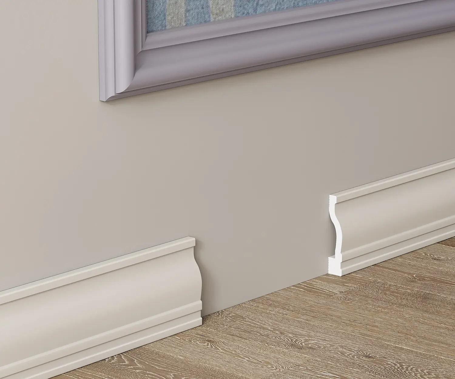 Плинтус PX017, 95х20, 2000мм, Экополимер/8