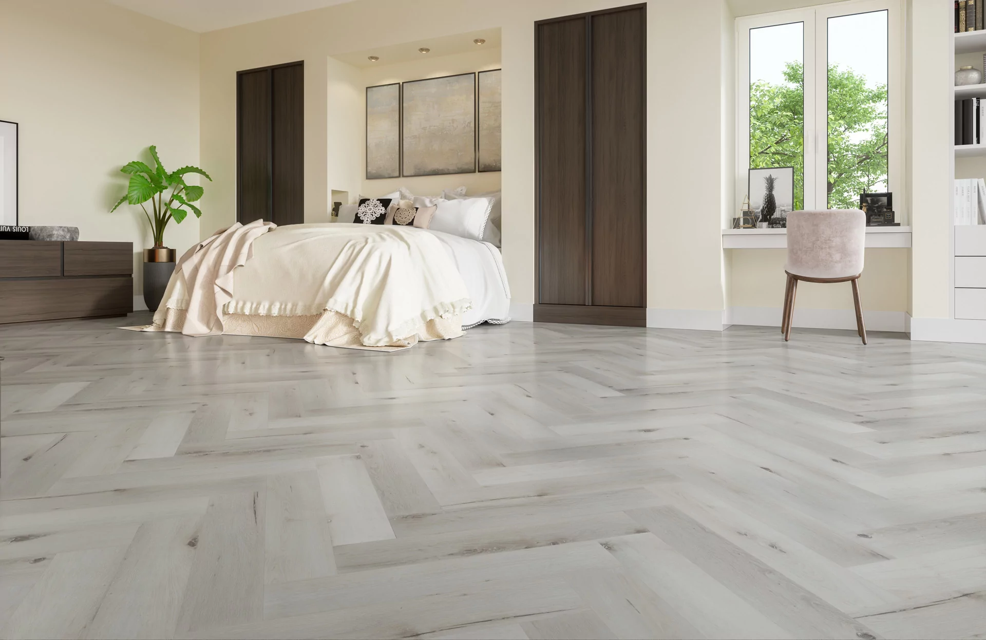 SPC Refloor Fargo Parquet Дуб Снежный 33-DL1601 (615*123*4мм, 0,5 мм) SPC Refloor Fargo Parquet Дуб Снежный 33-DL1601 (615*123*4мм, 0,5 мм)