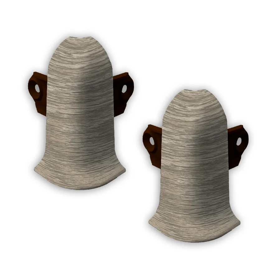 253 Угол наружный Лексида с крепежом 55мм Ясень серый (шт)