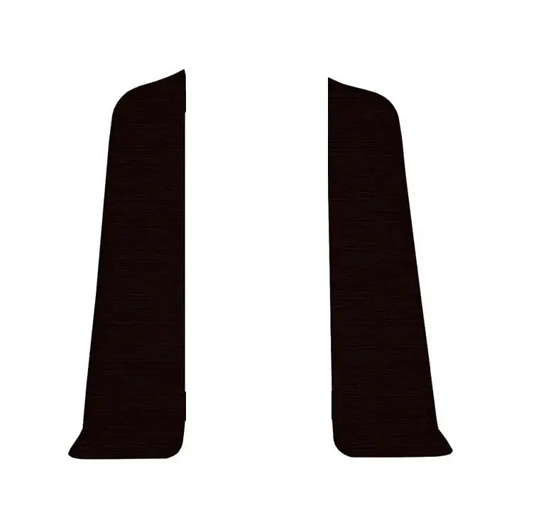 Торцевые (пара) для плинтуса 85мм "Деконика" (1 пара во флоупак), 301 Венге Торцевые (пара) для плинтуса 85мм "Деконика" (1 пара во флоупак), 301 Венге