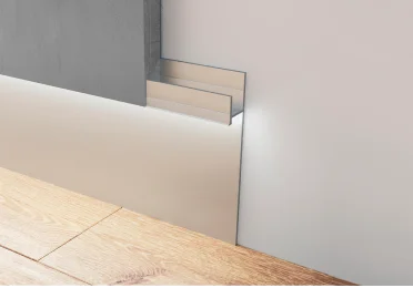 Плинтус потайной 50х15 мм 2,5м алюминий