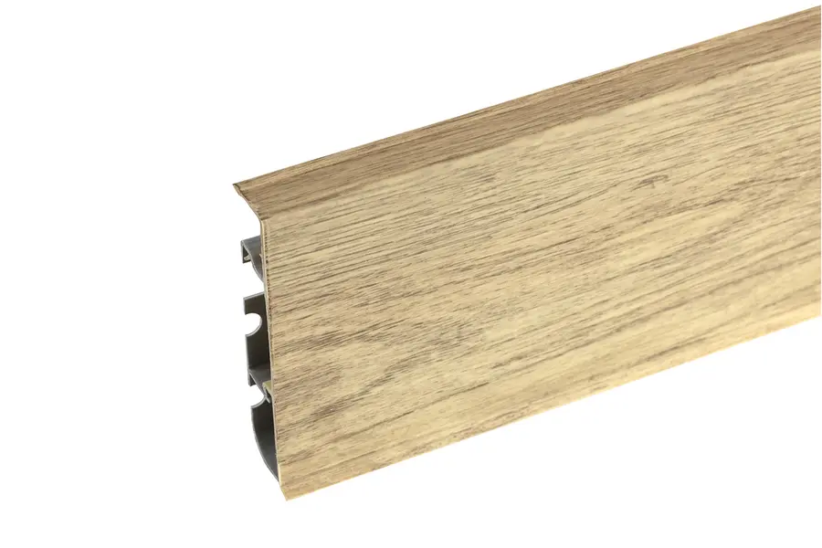 Плинтус Cezar Hi-Line Prestige матовый с мягким краем 321 Дуб Пиния Светлая Плинтус Cezar Hi-Line Prestige матовый с мягким краем 321 Дуб Пиния Светлая