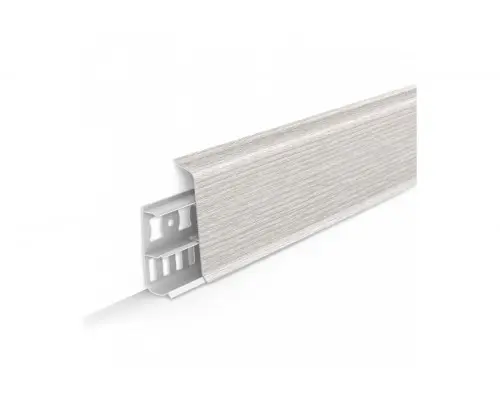 Плинтус напольный с кабель-каналами 70мм 2,2м "Деконика", 265 Клен патина