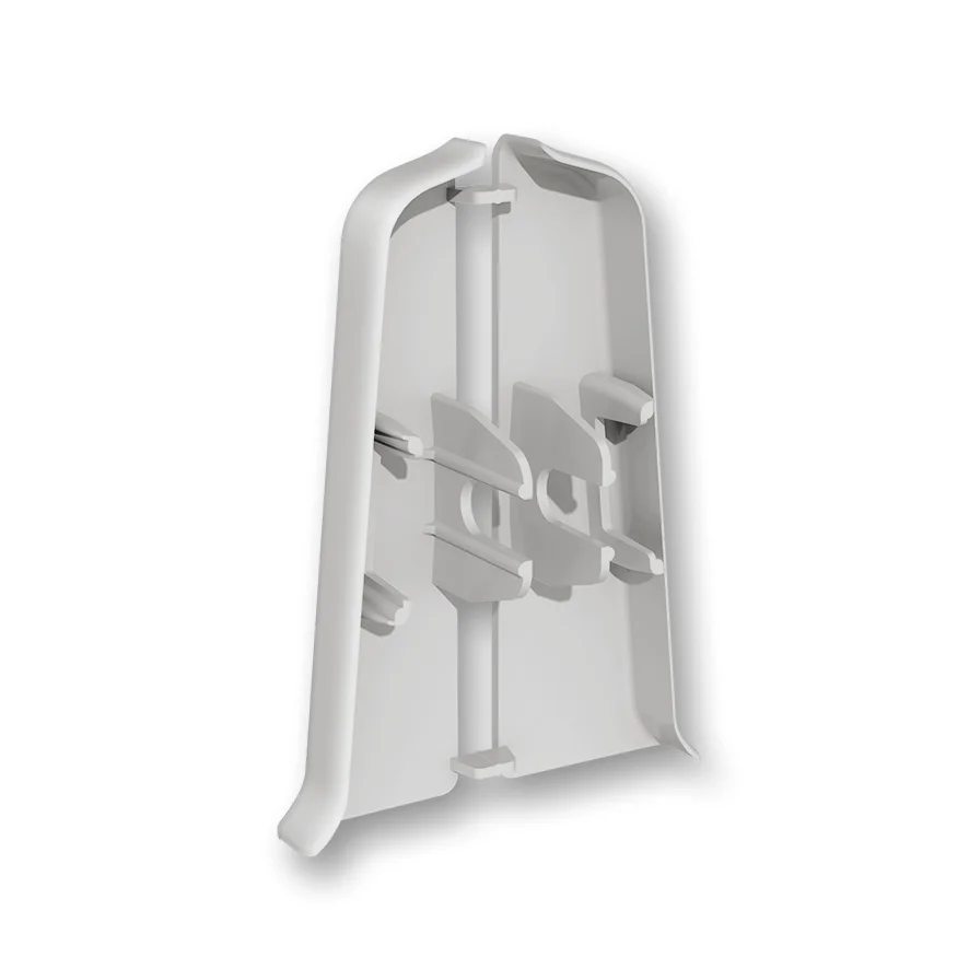 Торцевые (пара) для плинтуса 70мм "Деконика" (1 пара во флоупак), 002 Светло-серый Торцевые (пара) для плинтуса 70мм "Деконика" (1 пара во флоупак), 002 Светло-серый