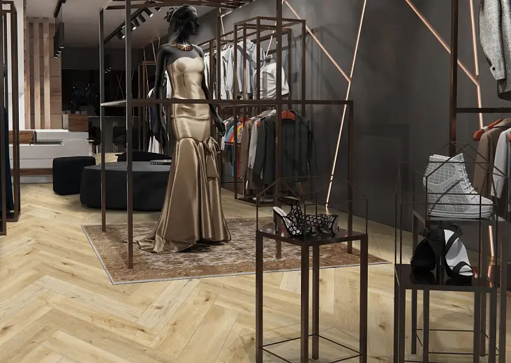 SPC ламинат Cronafloor Herringbone 2.0 Дуб Ренн H014 SPC ламинат Cronafloor Herringbone 2.0 Дуб Ренн H014