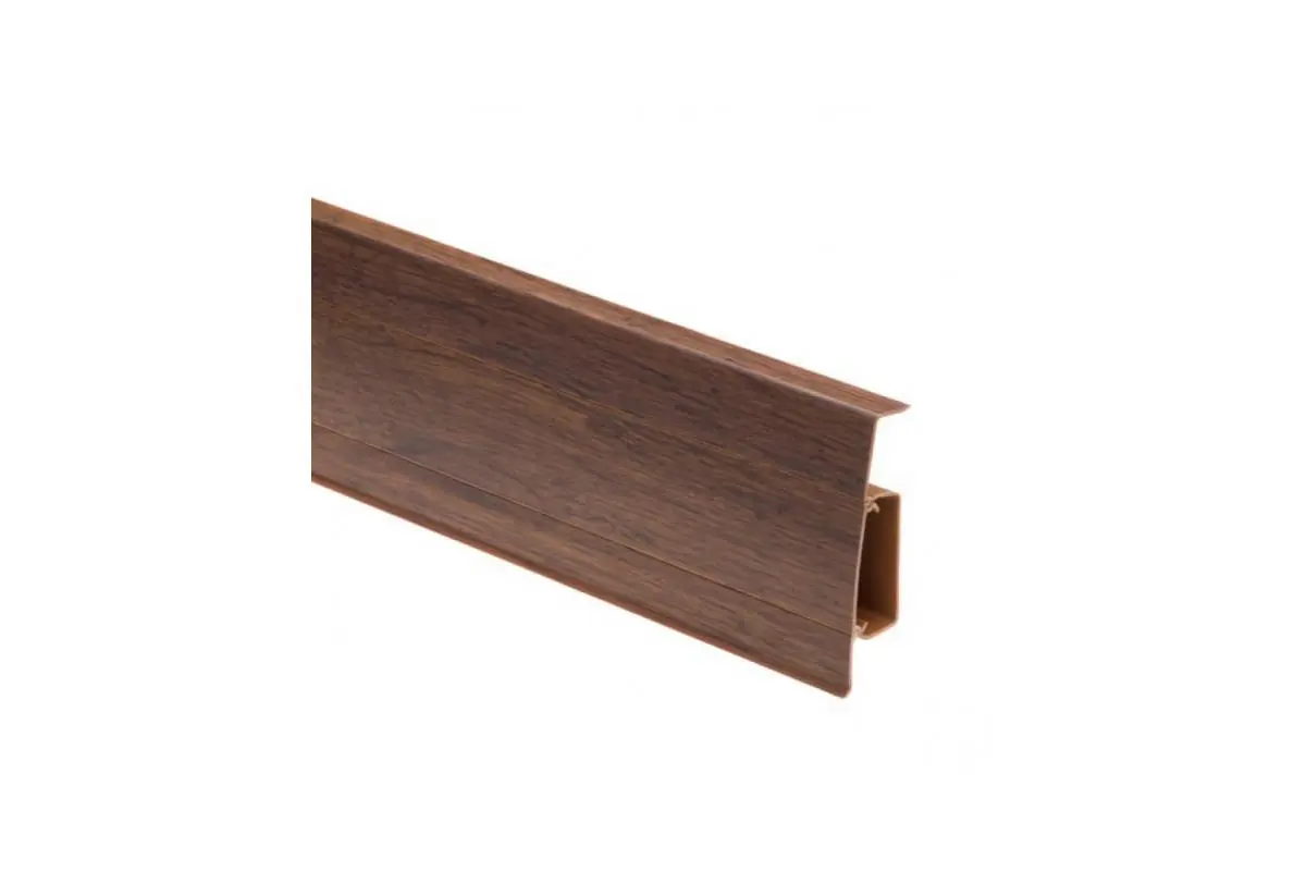 Плинтус пластиковый (ПВХ) CEZAR (Цезарь) Hi-Line №106 с кабель-каналом 75мм Польша