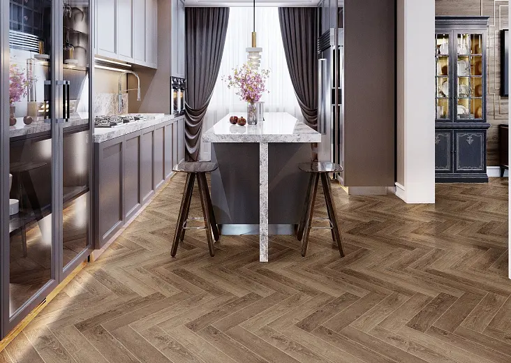 SPC ламинат Cronafloor Herringbone Дуб Тулуза H001 SPC ламинат Cronafloor Herringbone Дуб Тулуза H001