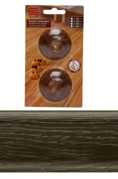 Розетки для труб Salag  86 дуб горелый 23 мм   (2шт/упак)