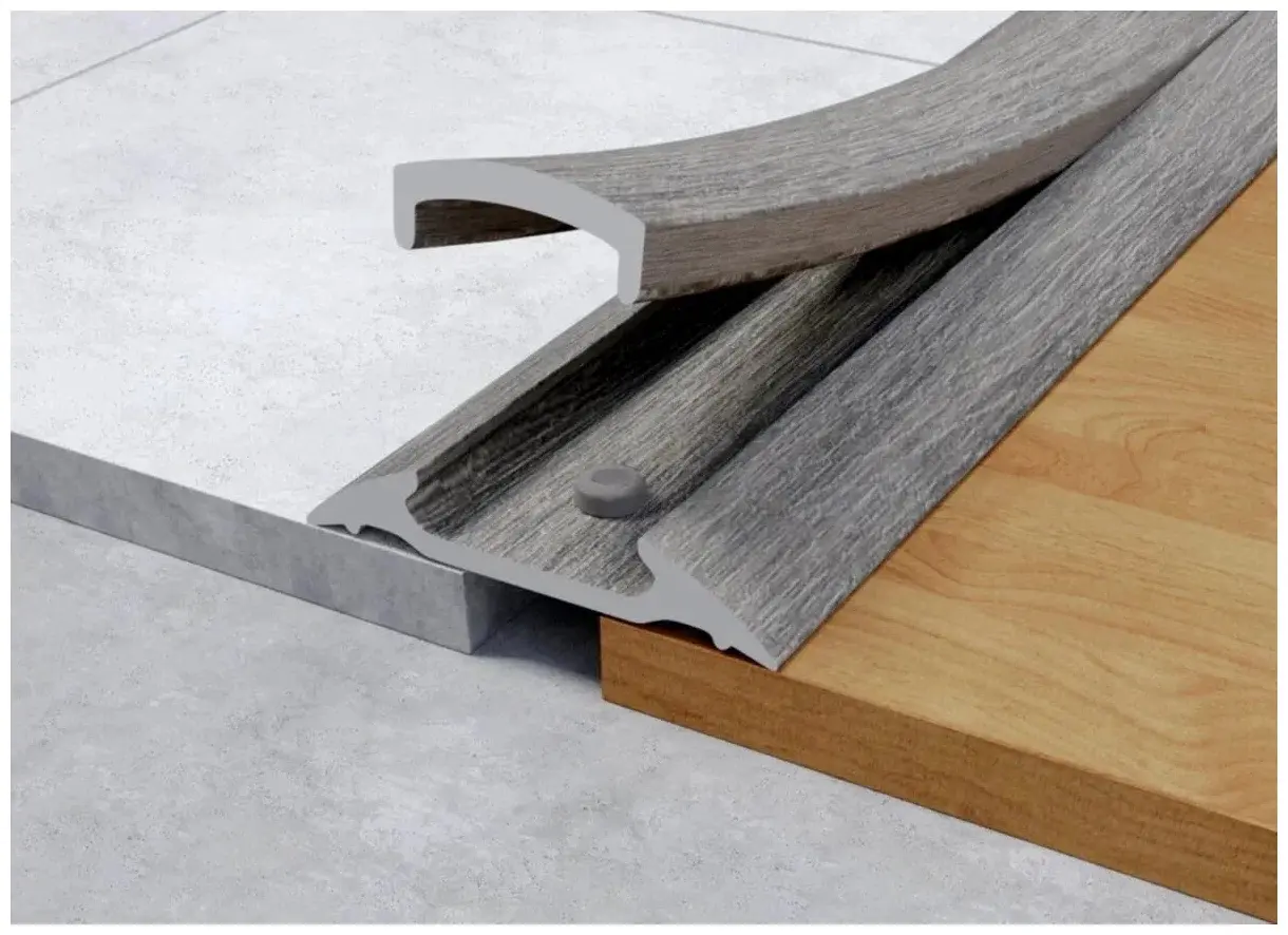 Порог с монтажным каналом прорезин. (с дюб-гвоздями) 30мм 0,9 "Идеал" 006/Темно-серый Порог с монтажным каналом прорезин. (с дюб-гвоздями) 30мм 0,9 "Идеал" 006/Темно-серый