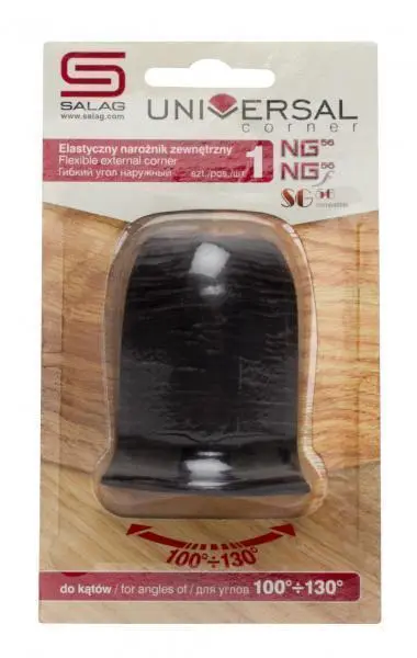 Угол универсальный наружный Salag  86 дуб горелый