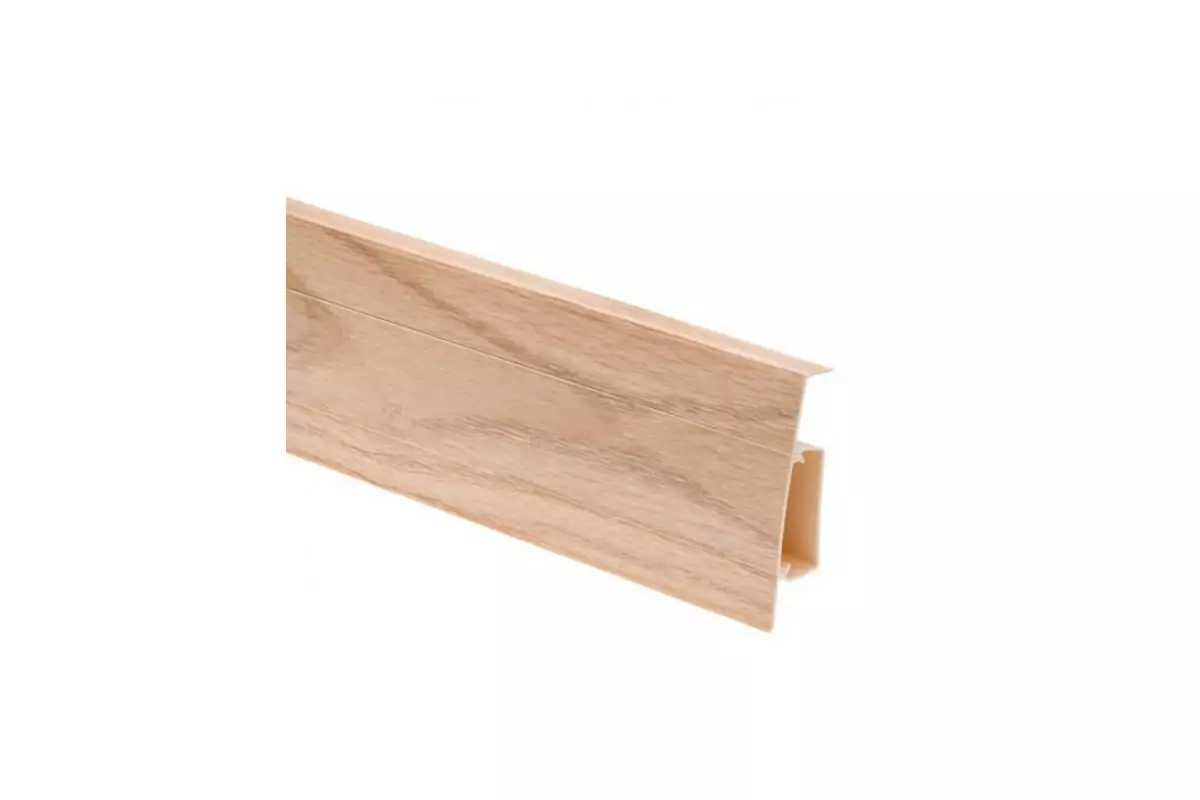 Плинтус пластиковый (ПВХ) CEZAR (Цезарь) Hi-Line №235 с кабель-каналом 75мм Польша