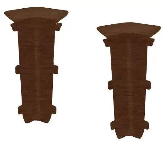 Угол внутренний для плинтуса 85мм "Деконика" (2шт. во флоупак), 301 Венге