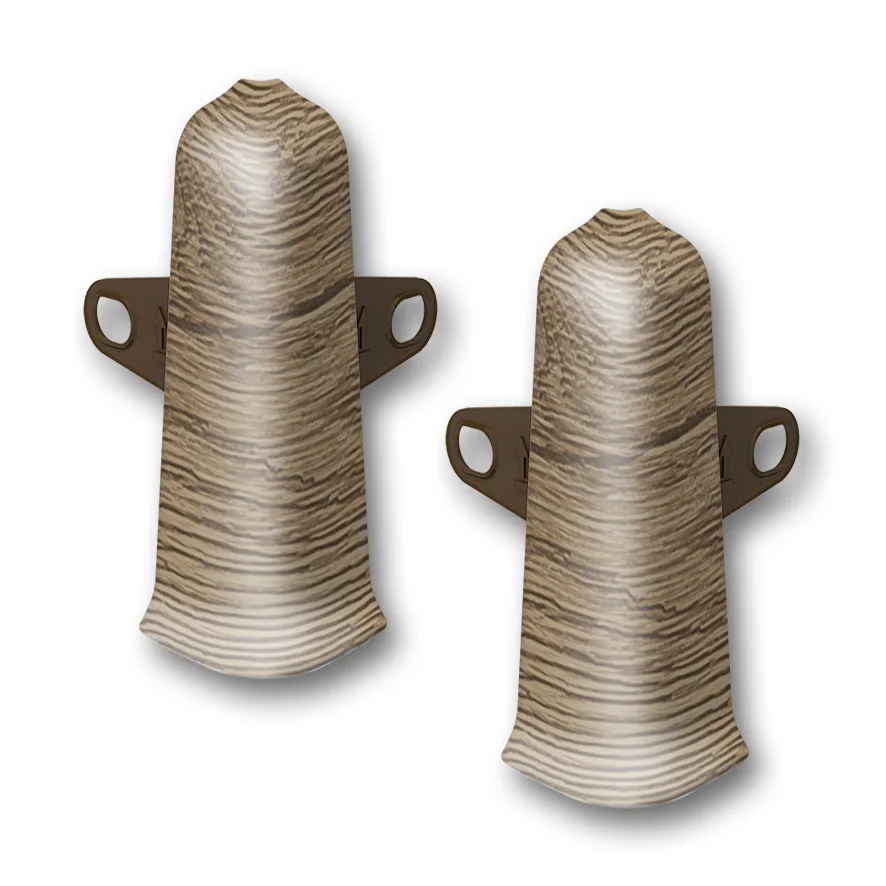 Угол наружный (внешний) с крепежом для плинтуса 70мм "Деконика", 211 Дуб рустик Угол наружный (внешний) с крепежом для плинтуса 70мм "Деконика", 211 Дуб рустик