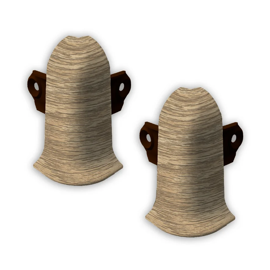 213 Угол наружный Лексида с крепежом 55мм Дуб северный (шт)