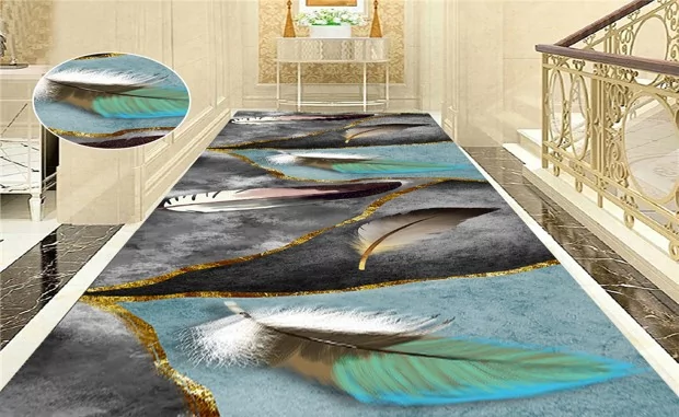 Коврик рулонный "Перо" глянец (1,0*15м) (В100-30)