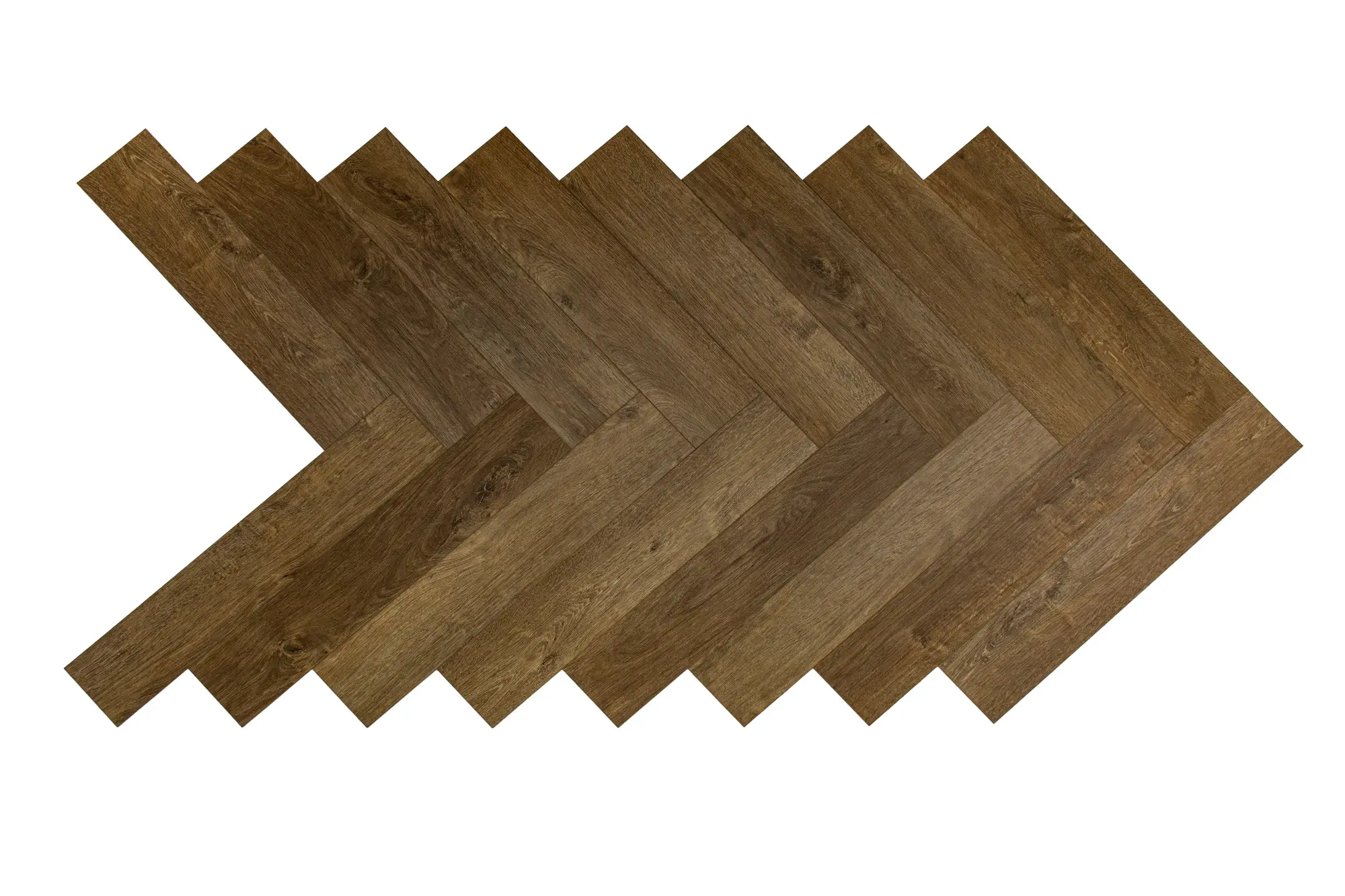 Клеевая кварцвиниловая LVT плитка DeART GRAND DG 9626 "Ёлка", 135х640х2,5мм