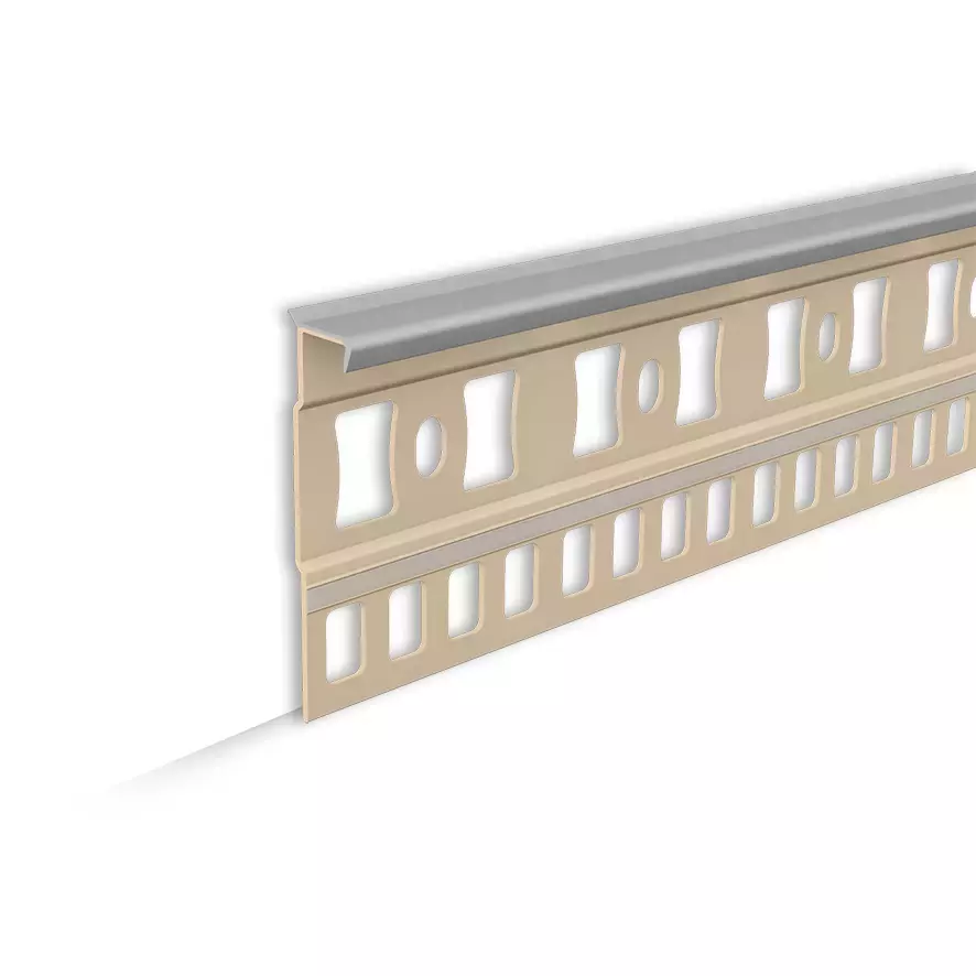 Плинтус для ковролина 2,2м "Идеал", 006 Темно-серый