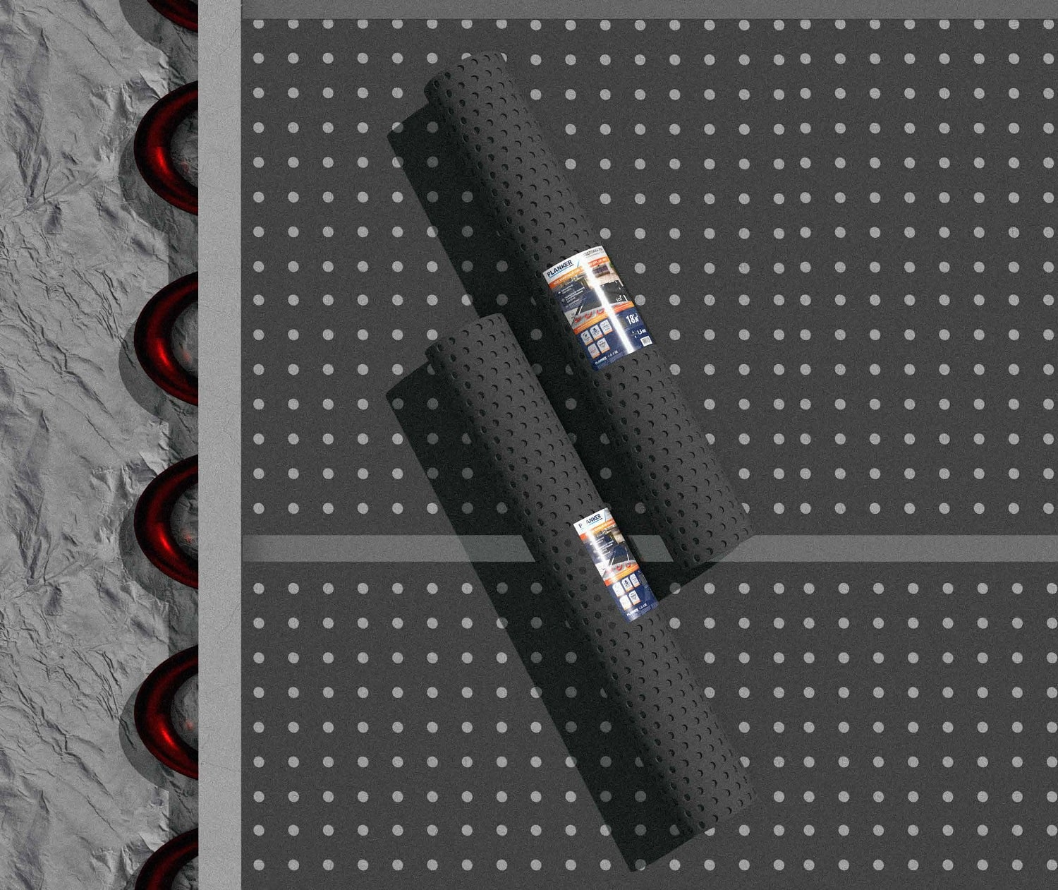 Подложка Planker EVA перфорированная для отапливаемых полов под SPC/LVT 1.5 мм (18.6м2)