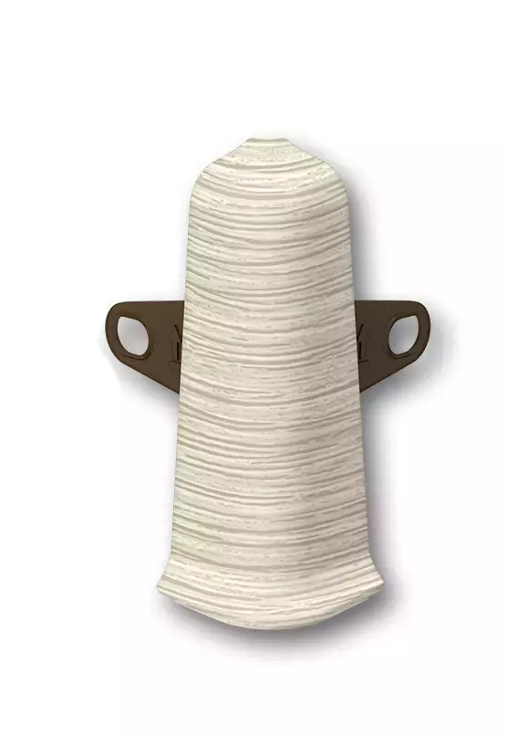 Угол наружный (внешний) с крепежом 85мм "Деконика" (2шт. во флоупак), 418 Дуб жемчужный