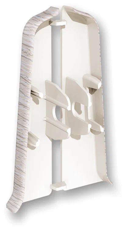 Торцевые (пара) для плинтуса 85мм "Деконика" (1 пара во флоупак), 253 Ясень серый Торцевые (пара) для плинтуса 85мм "Деконика" (1 пара во флоупак), 253 Ясень серый