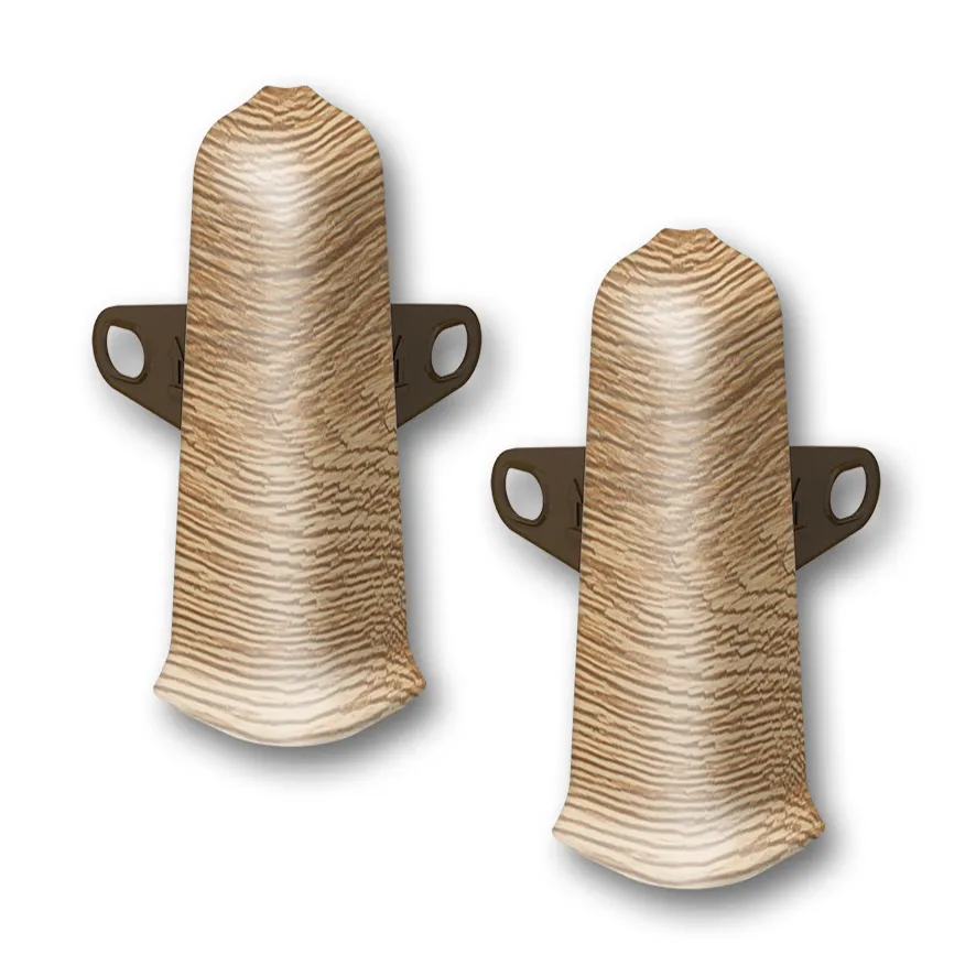 Угол наружный (внешний) с крепежом 85мм "Деконика" (2шт. во флоупак), 221 Дуб янтарный Угол наружный (внешний) с крепежом 85мм "Деконика" (2шт. во флоупак), 221 Дуб янтарный