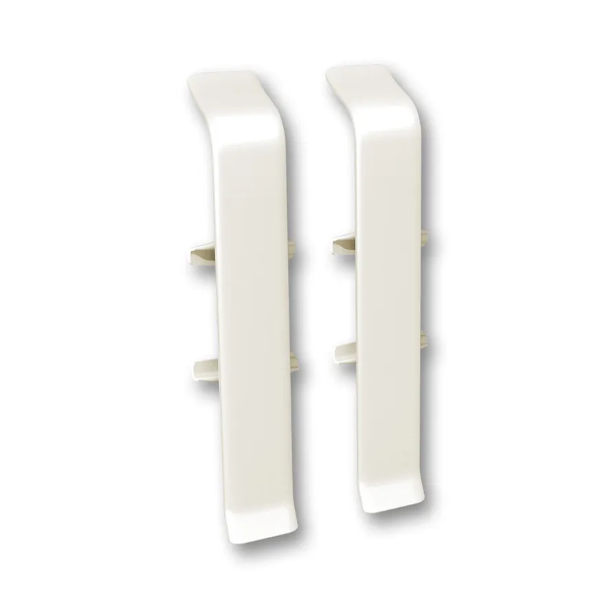 Соединитель для плинтуса 85мм "Деконика" (2шт. во флоупак), 033 Кремово-белый