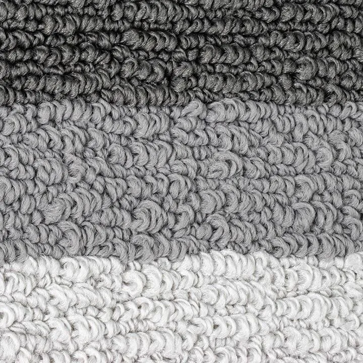 Коврик в ванную STARLOOP двойной СЕРЫЙ 550 х 900 , 550 х 450 мм 100% полиэстер , ворс 6 мм, код: 00821