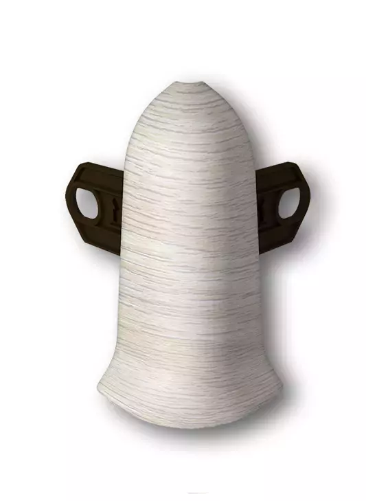 Наружный угол (2 шт/уп), Ясень белый "Классик 70 мм",