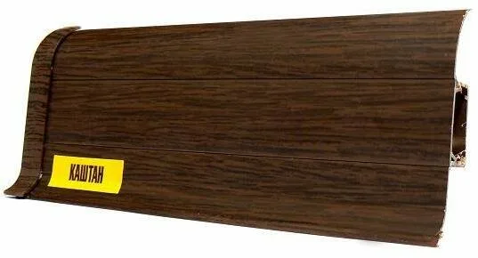 Плинтус Каштан с мягким краем "Комфорт Идеал 2,2м" (40шт)