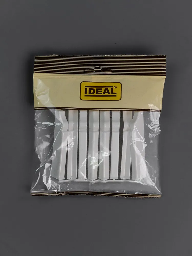 Накладки для плинтуса фигурного 80мм "Идеал Дюра" (набор из 8 эл.во флоупаке), 037 Молочно-белый